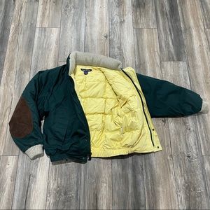 Nautica Puffer Jacket - Brown Elbow Pads